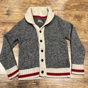 Roots heathered grey and white hoodie